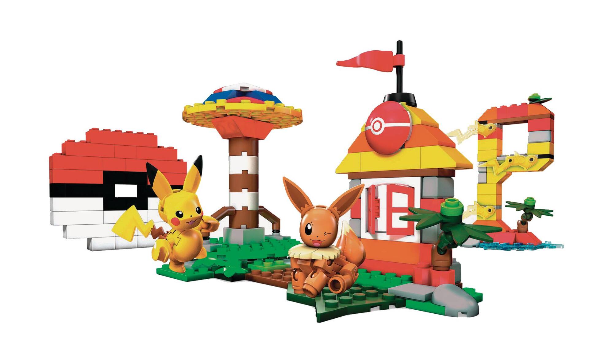 Mega Construx Pokémon Building Block Box Set w/ Pikachu & Eevee