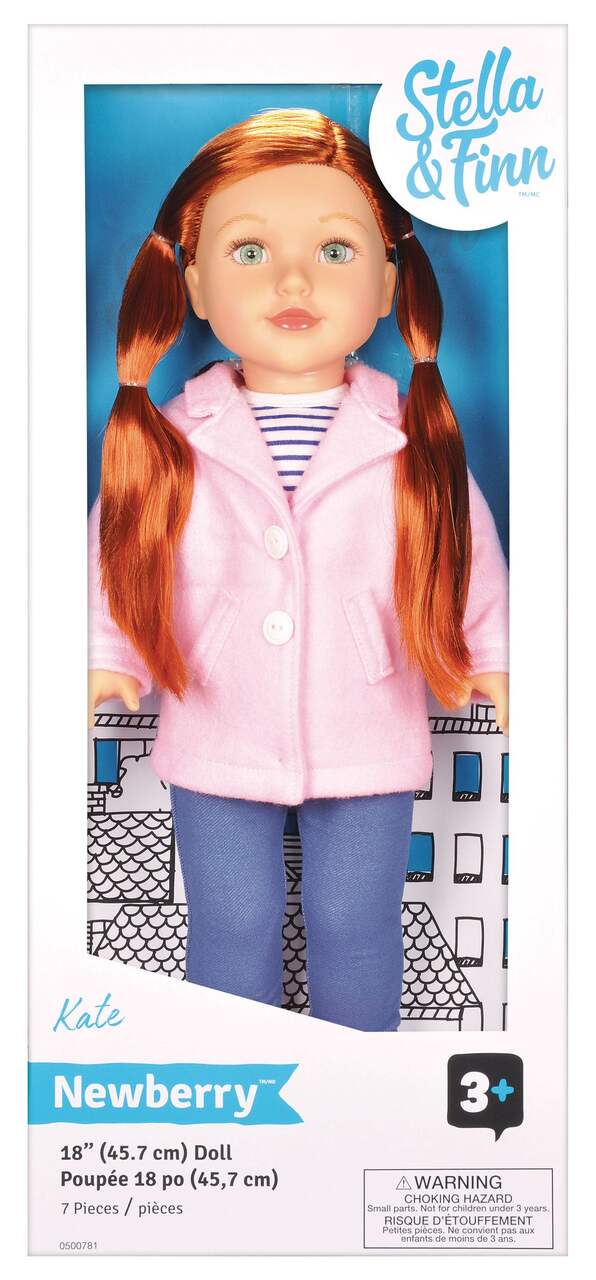 Stella & Finn Newberry Deluxe Doll, Kate, 18-in Toy Figure for