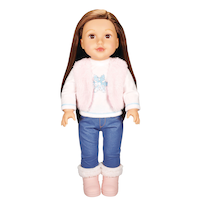 Stella & Finn Newberry Deluxe Doll, Ainsley, Toy Figure for Kids, 18-in, Ages 3+ Front_Flat