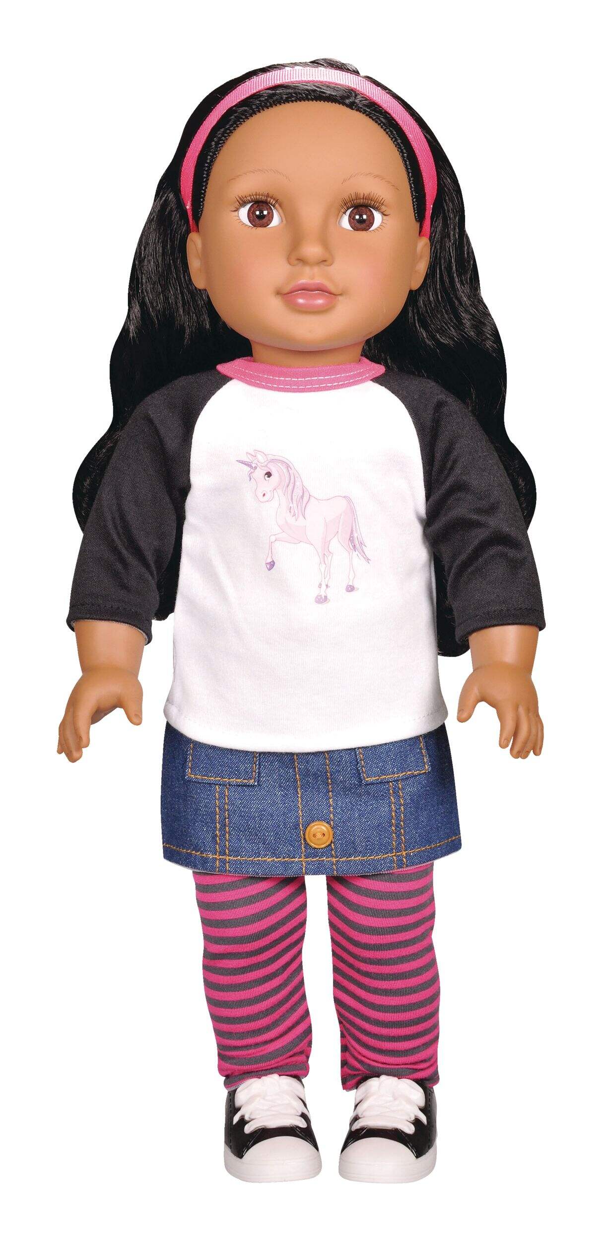 Stella & Finn Newberry Deluxe Doll Harper with Soft Body & Vinyl Limbs, 18-in Toy Figure for Kids, Ages 3+ Front_Flat