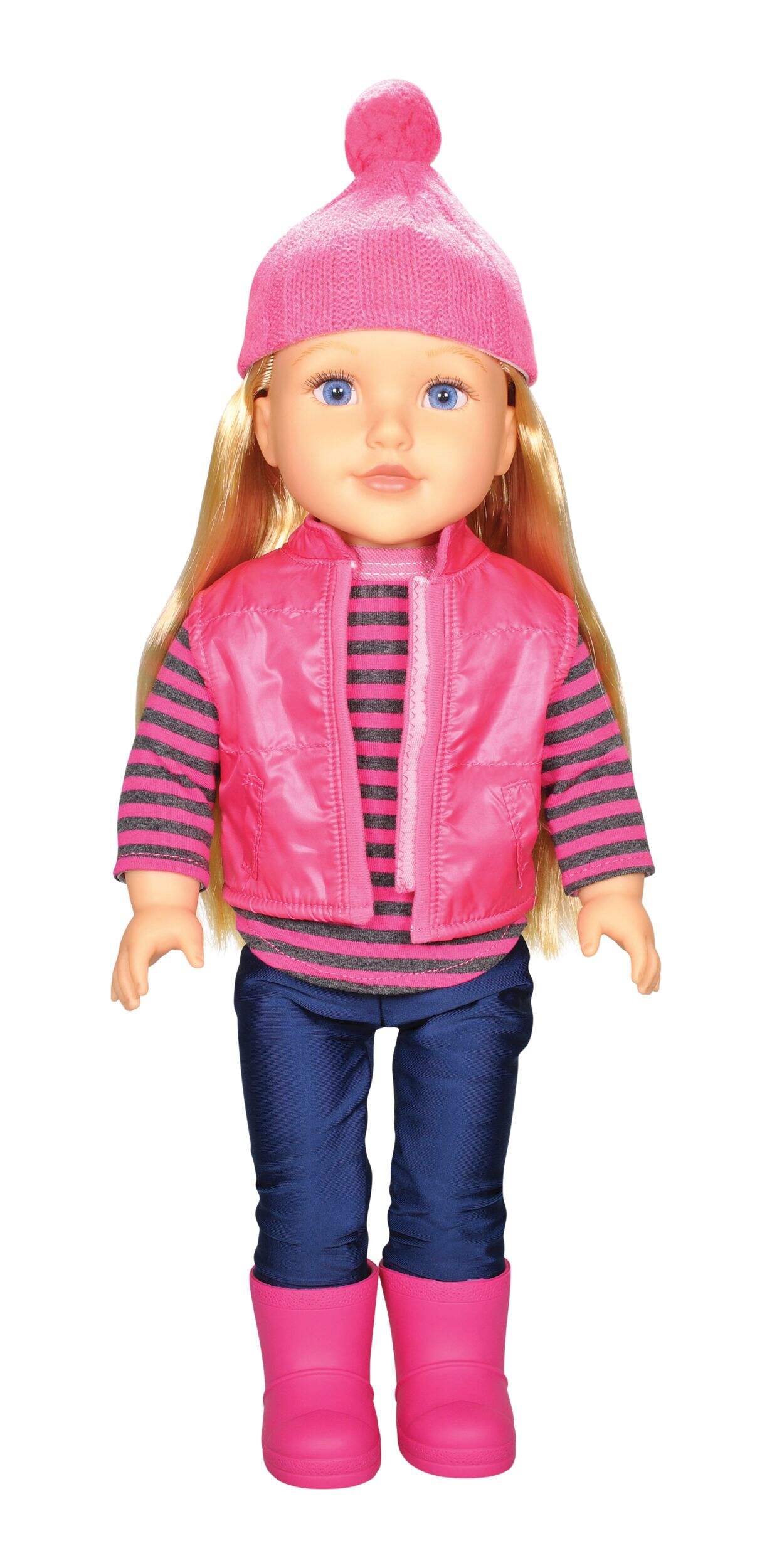 Stella & Finn Newberry Deluxe Doll Olivia with Soft Vinyl Limbs & Cloth Body, 18-in Toy Figure for Kids, Ages 3+ Front_Flat