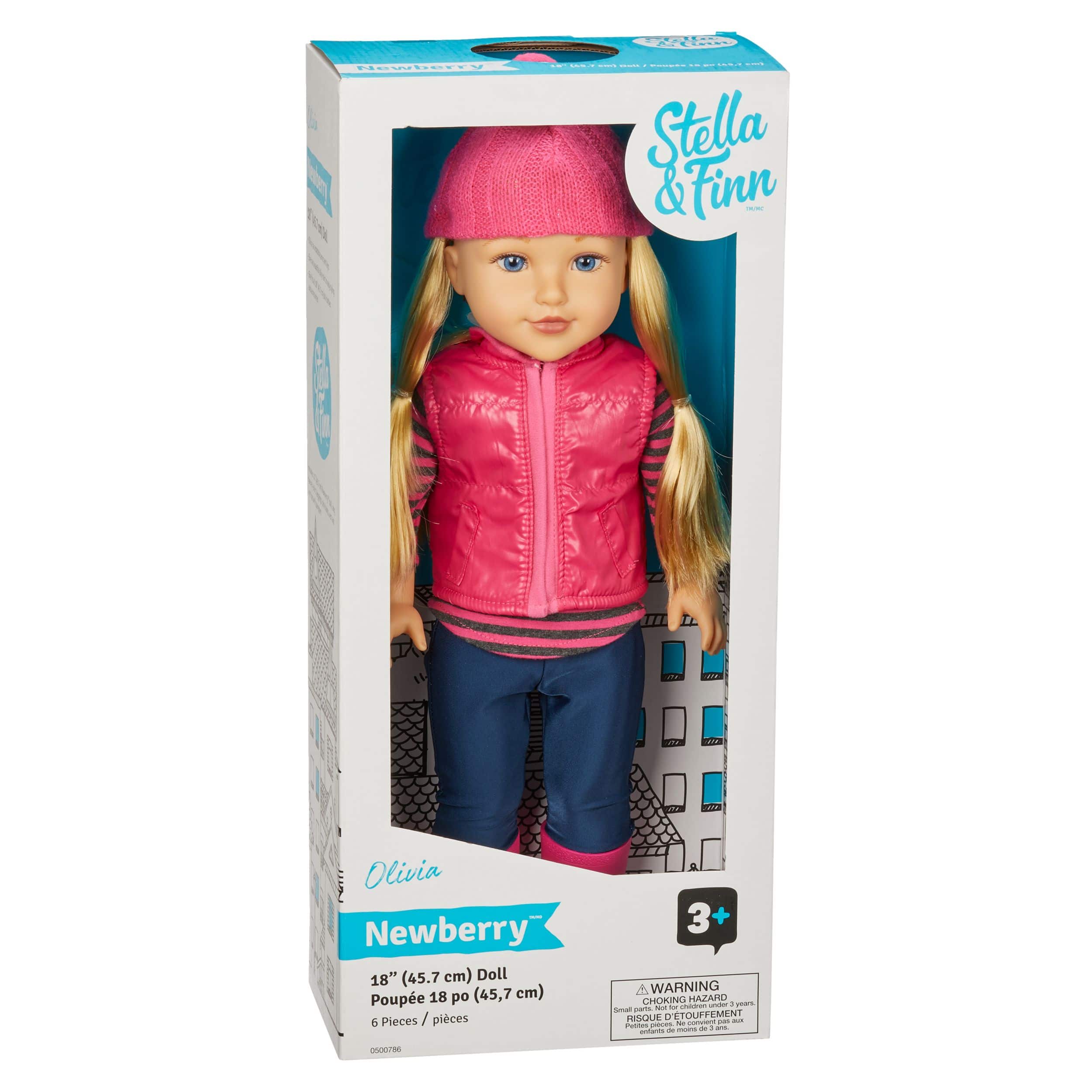 Stella & Finn Newberry Deluxe Doll, Olivia, 18-in Toy Figure for