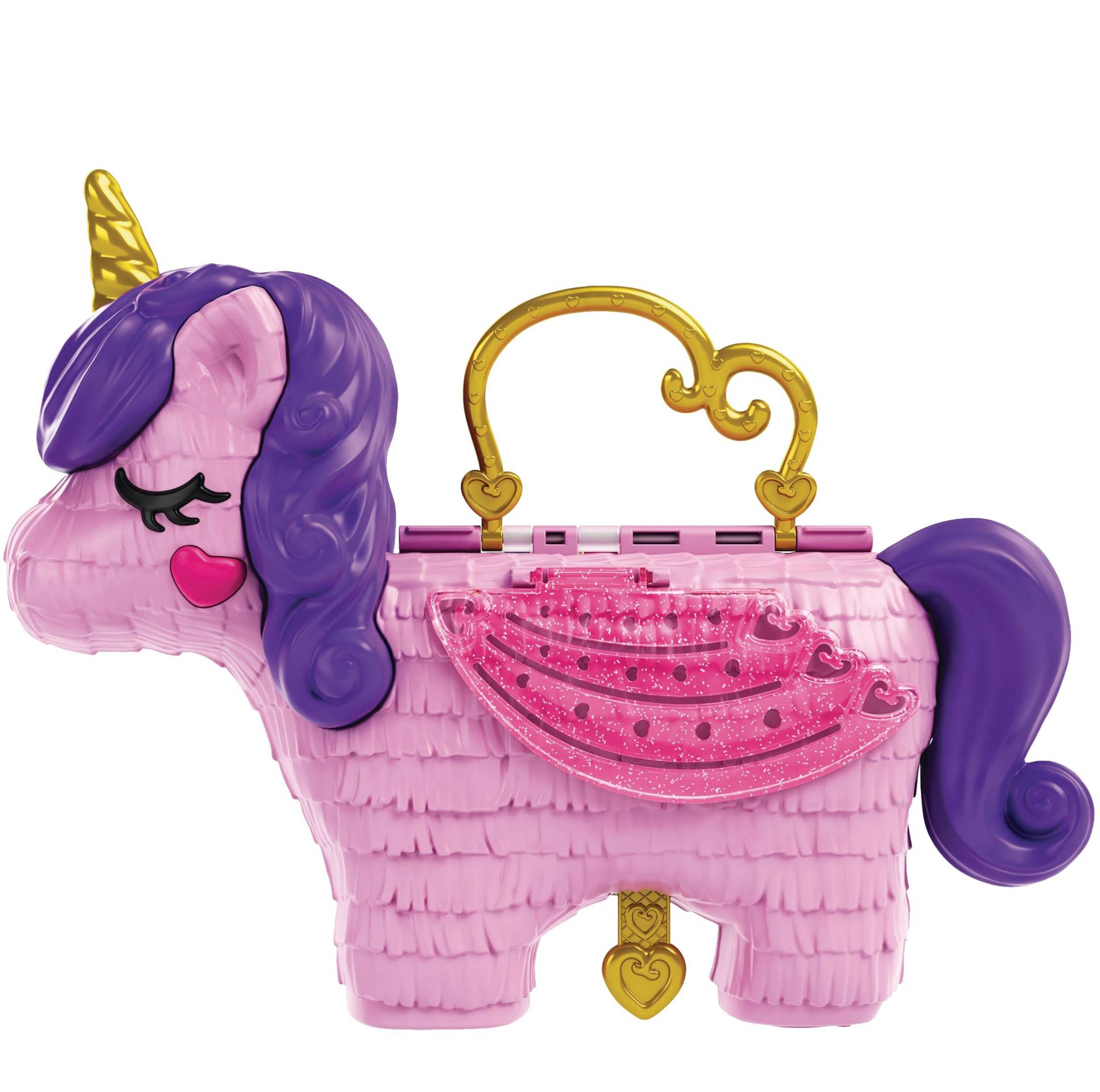 Polly Pocket™ Unicorn Party with Dolls & 25 Surprises, Playset for Kids, Ages 4+ Side_Left