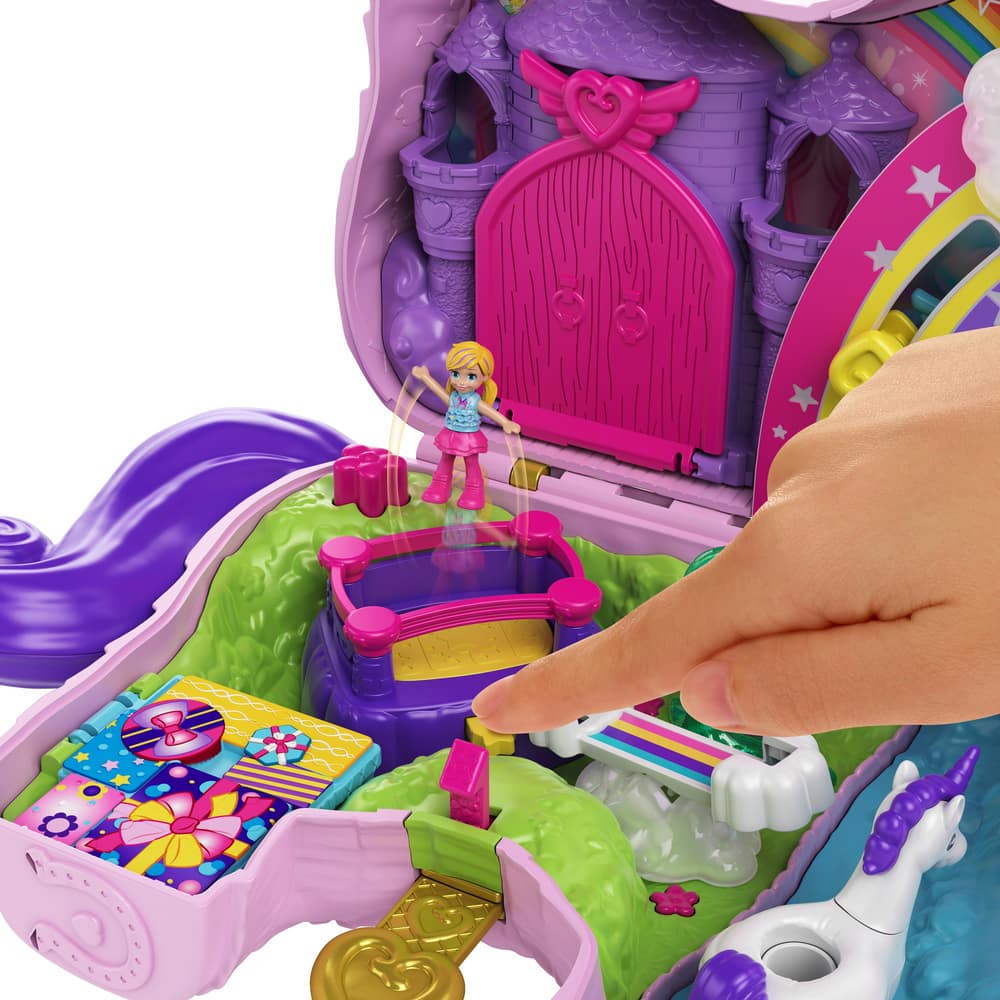 polly pocket unicorn party set