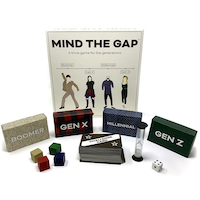 Mind The Gap Pop Culture Trivia Board Game For Every Generation, Ages 10+ Composite_or_Mixed
