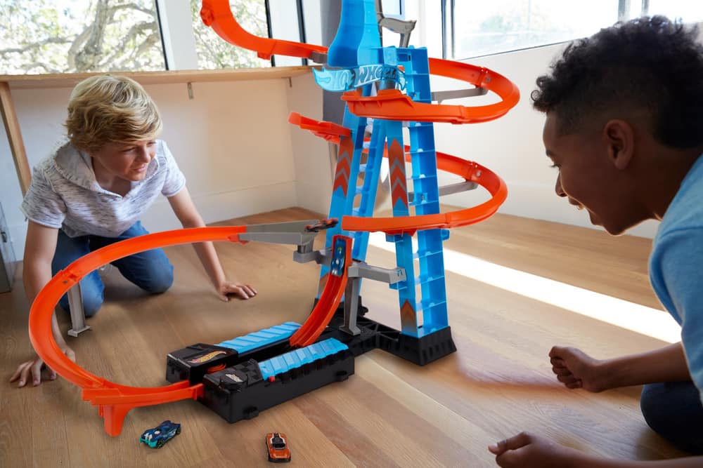 hot wheels track crash tower