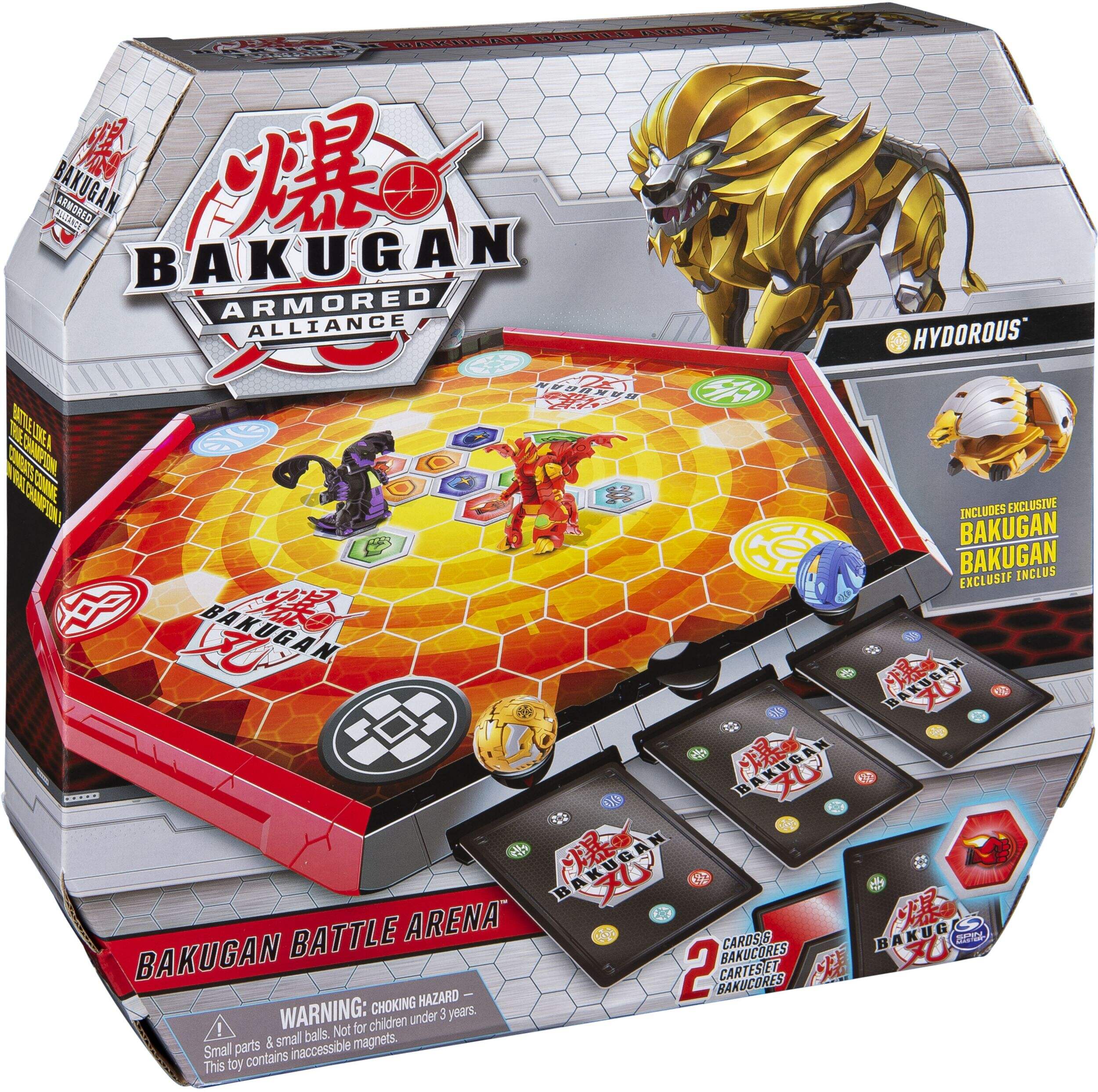 Arène de combat Bakugan Hide Matrix avec Hydorous Bakugan exclusif, 6 ans et plus Front_Angled_Right