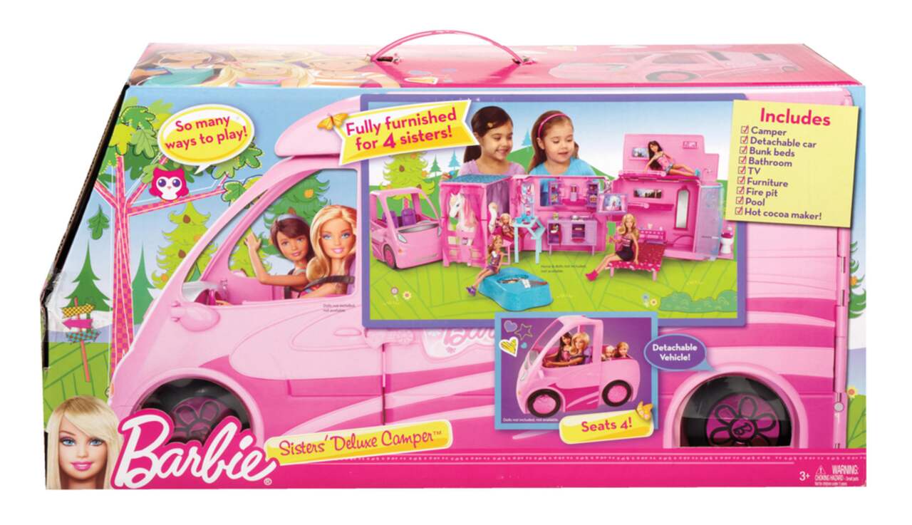 Barbie sisters cheap family camper