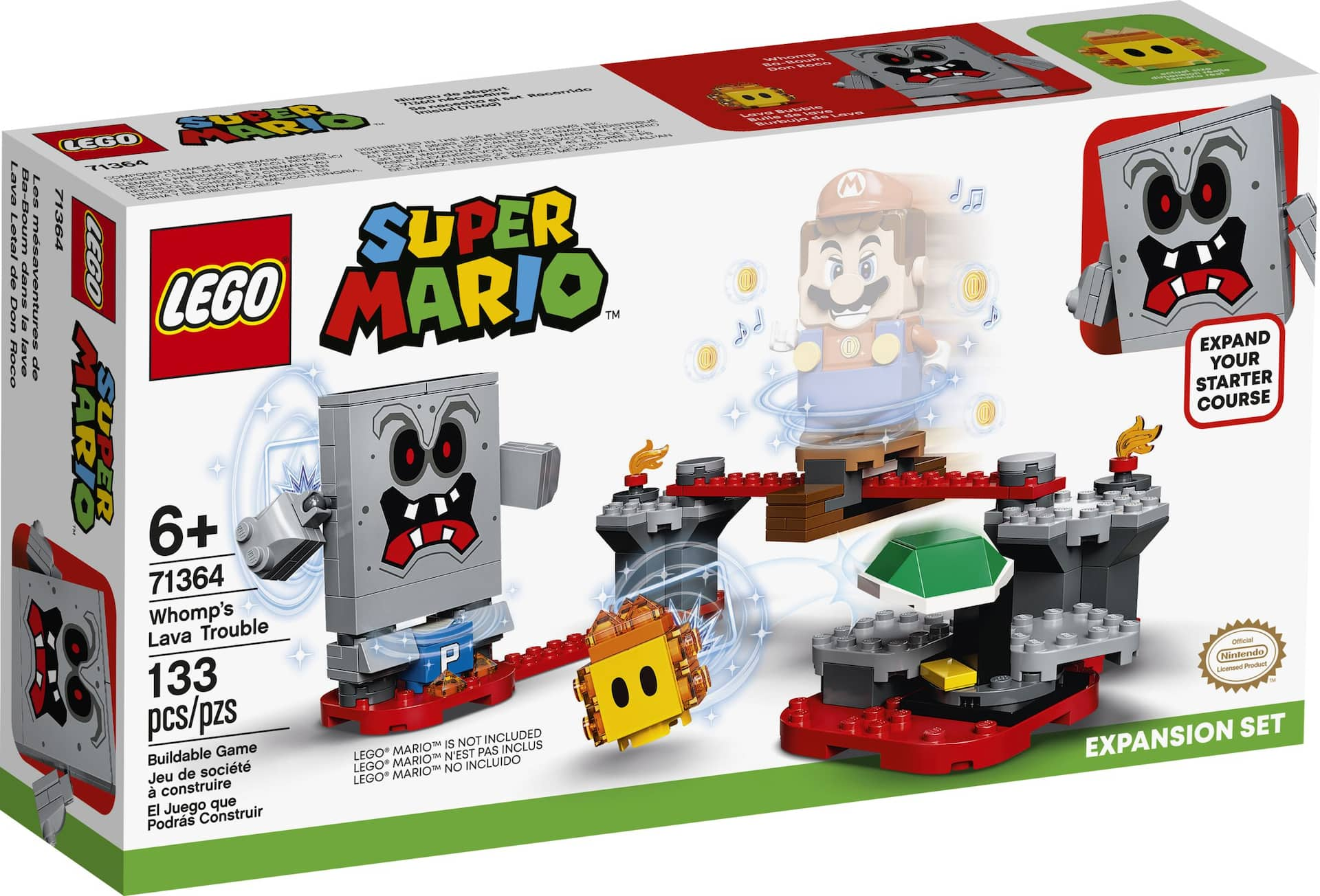 LEGO Super Mario Whomp s Lava Trouble Set 71364 Building Toy Kit For Kids Ages 6 Canadian Tire