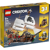 LEGO® Creator 3-in-1 Pirate Ship 31109 Building Toy Kit For Kids, Ages 9+ Front_Angled_Right