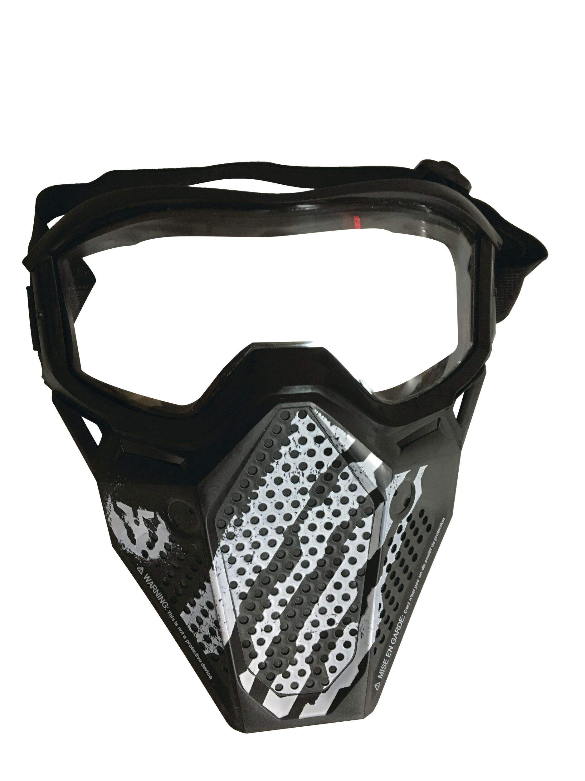 NERF Rival Phantom Face Mask, Breathable With Adjustable Head Strap, White Team Colour Front_Flat