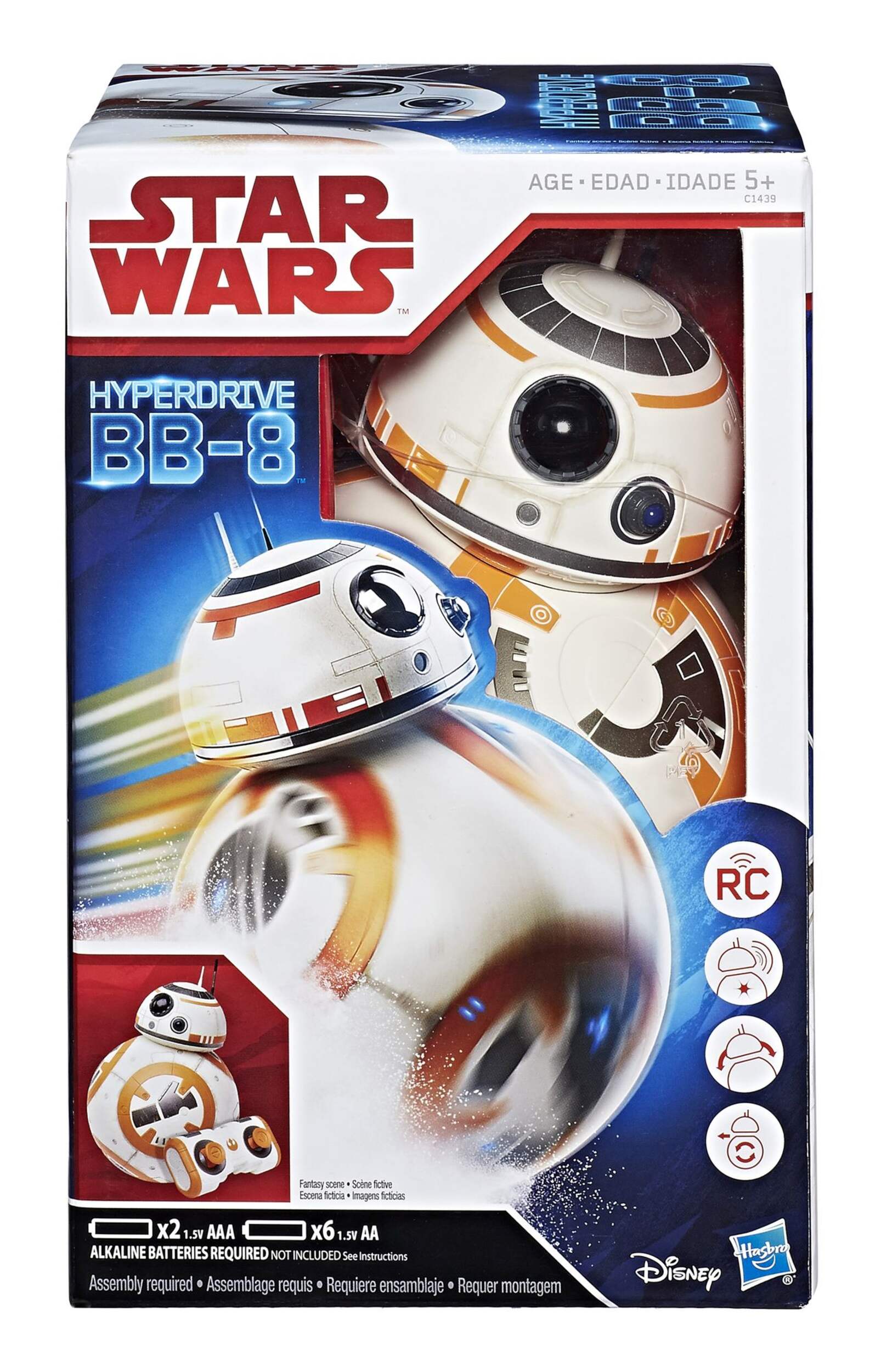 Star Wars BB-8 Remote Control, 9-in Front_Flat