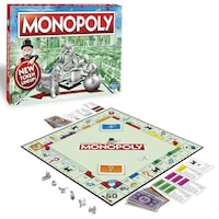 Monopoly Classic Family Board Game, Multi-Coloured, 2-6 Players, Ages 8+, for Birthday/Party Favour