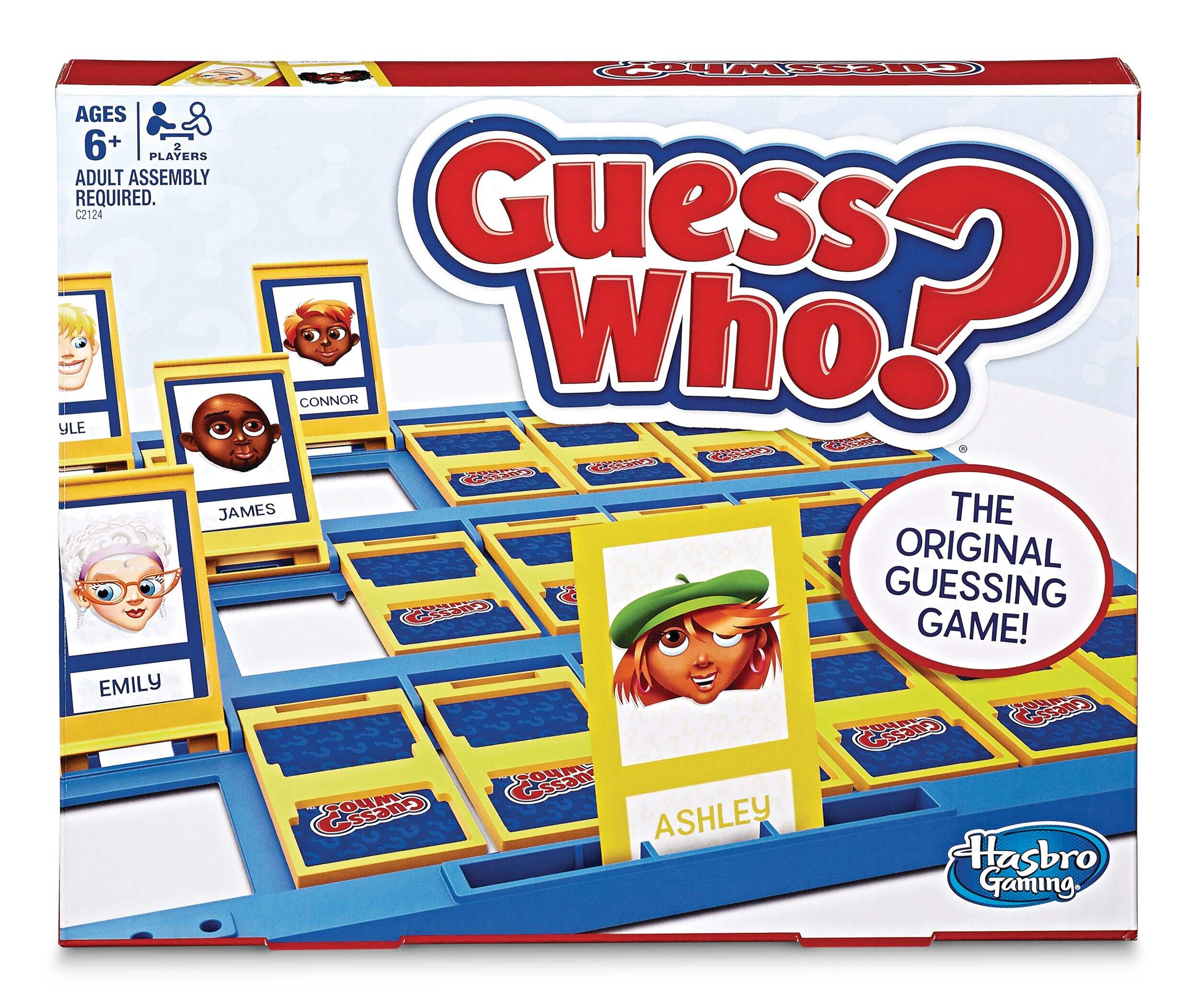 Hasbro Guess Who? Interactive Classic Guessing Board Game For Kids, Ages 6+ Front_Elevated
