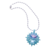 Disney Frozen 2 Elsa 5th Element Snowflake Necklace Toy w/Batteries, Ages 3+ Overhead_Flat