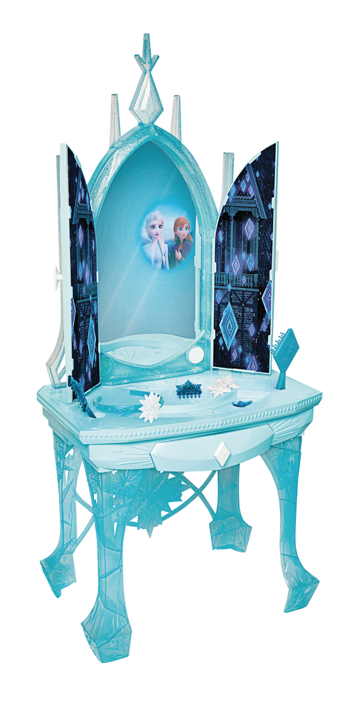 elsa frozen makeup table