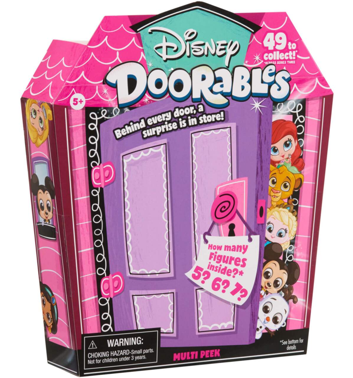 Disney Doorables Series 3 Mystery Pack Collectible Figure Toys, Assorted,  Ages 5+