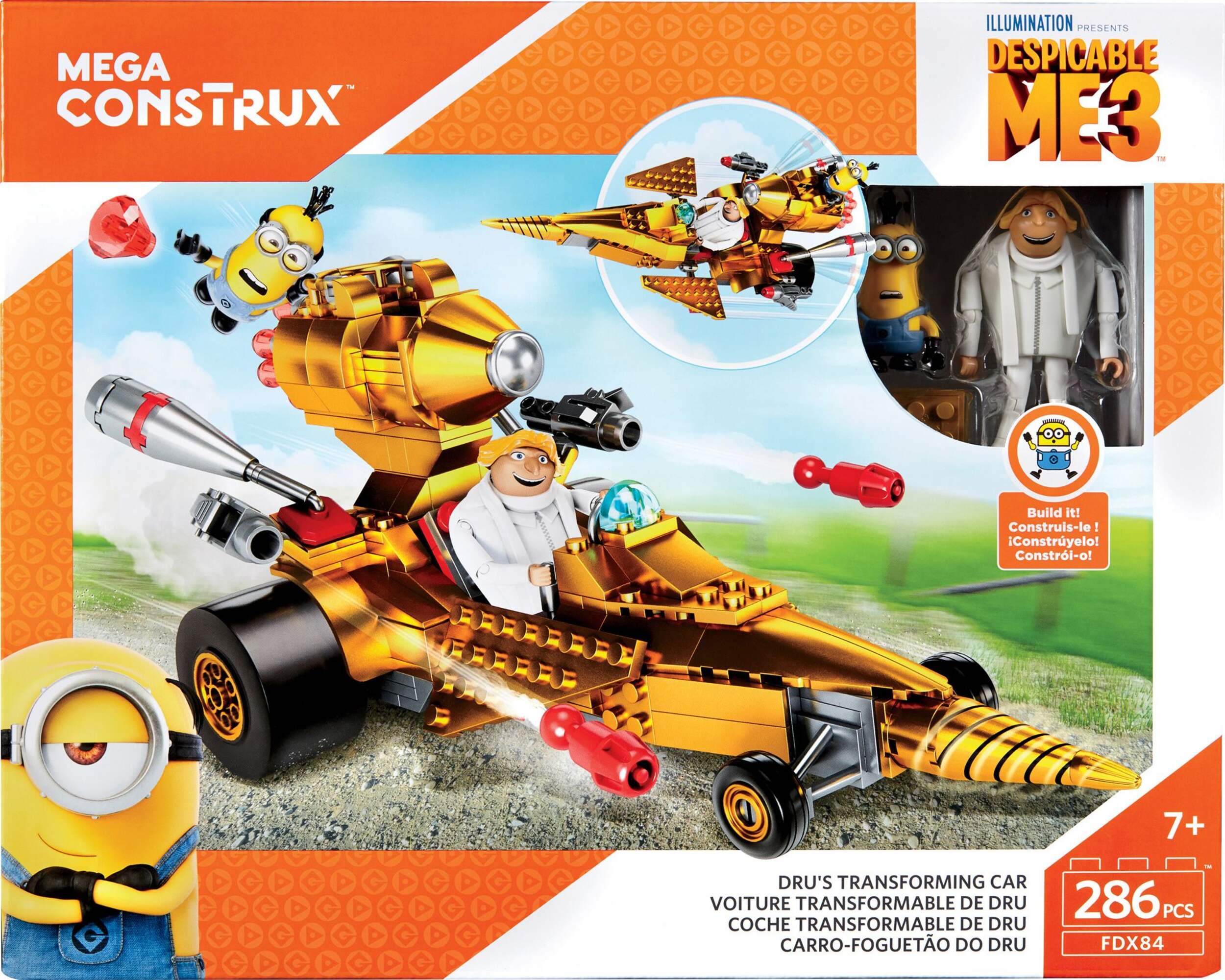 Despicable Me 3 Dru's Transforming Car Front_Flat