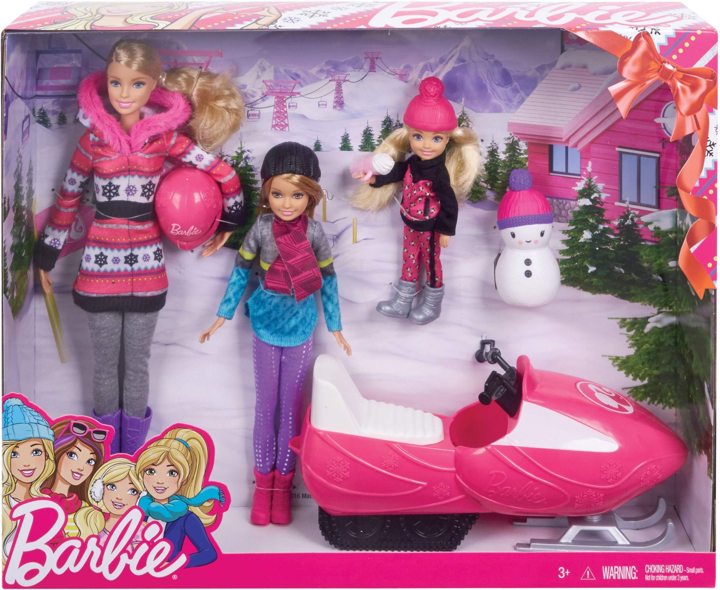 Barbie Sisters Snow Fun Gift Set Front_Flat