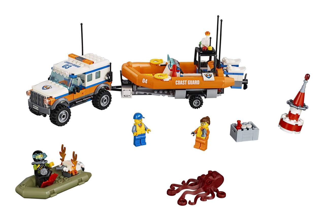 LEGO – ensemble de véhicules d'urgence, jouet pour enfants de 5
