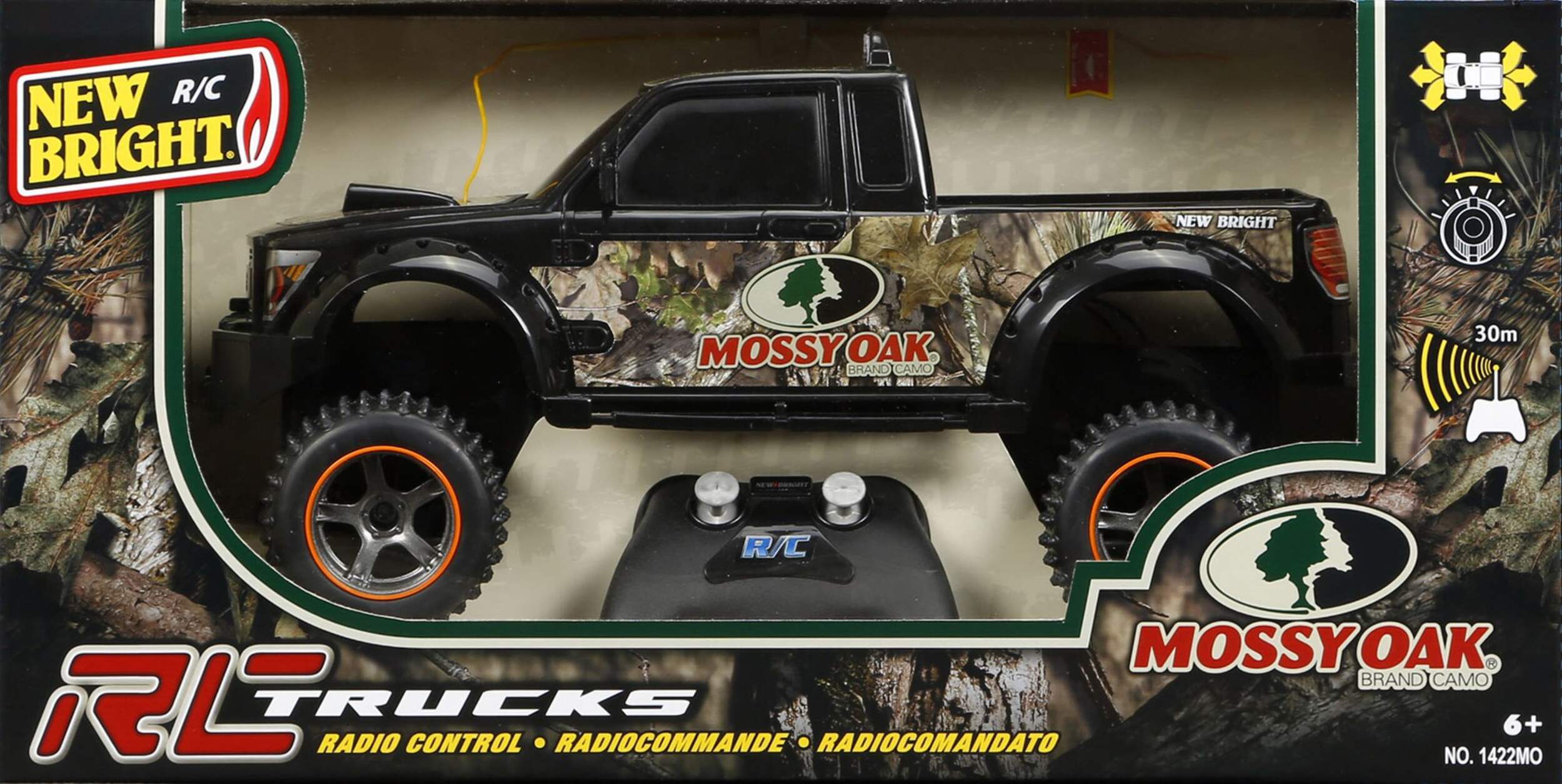 RC Mossy Oak Pickup Truck, 1:10 Front_Flat