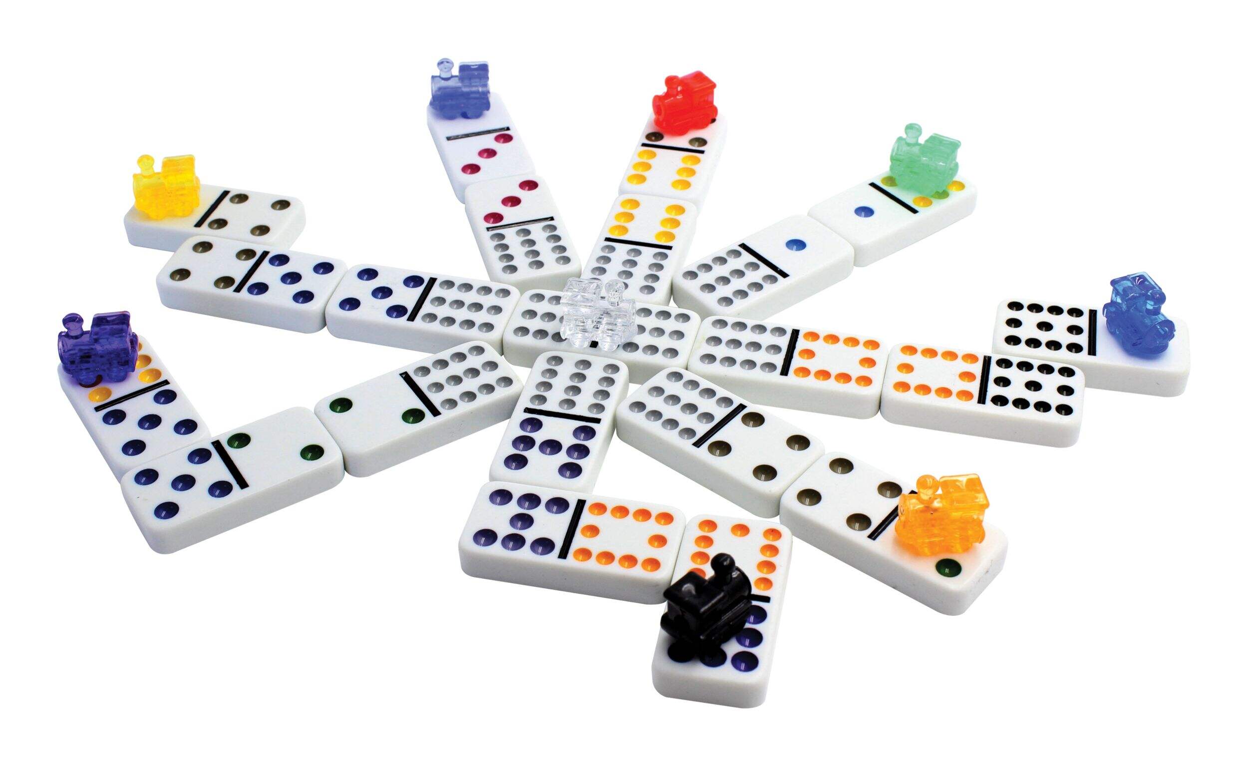 Coffret de dominos de train mexicain classiques en aluminium, 8 ans et plus Composite_or_Mixed