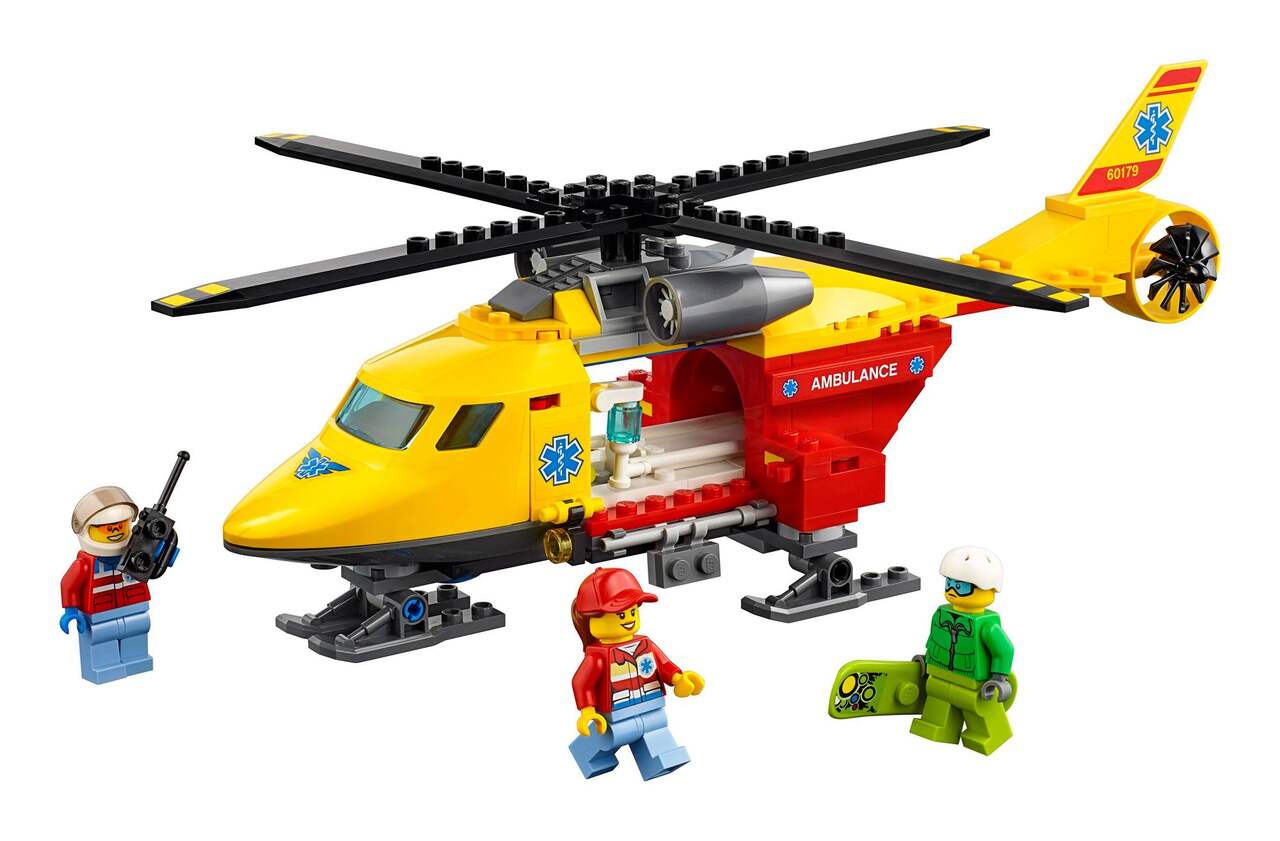 L'hélicoptère-ambulance LEGO City, 190 pces