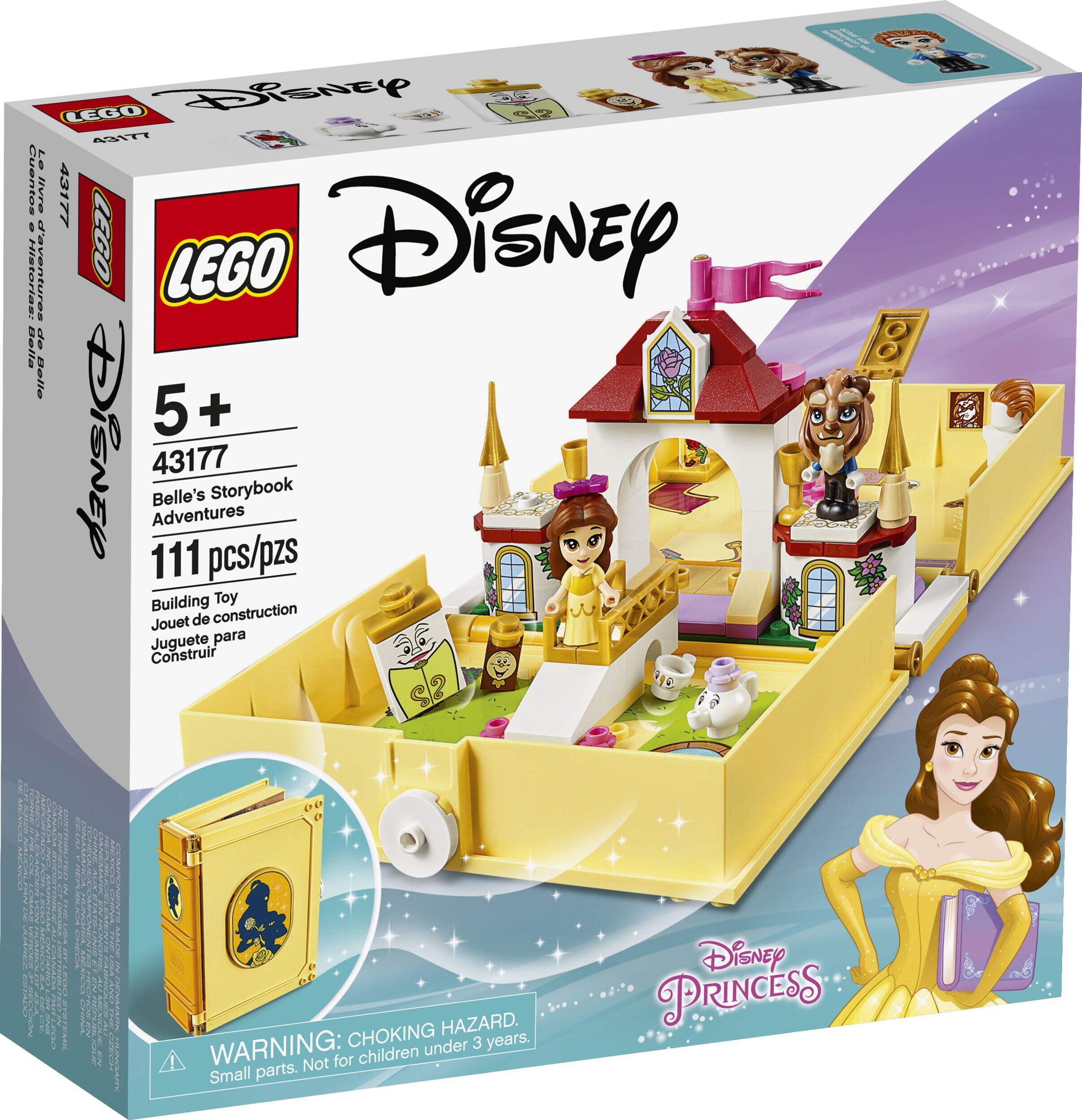 Le livre d'aventures de Belle LEGO Disney (43177), 5 ans et plus Front_Angled_Right