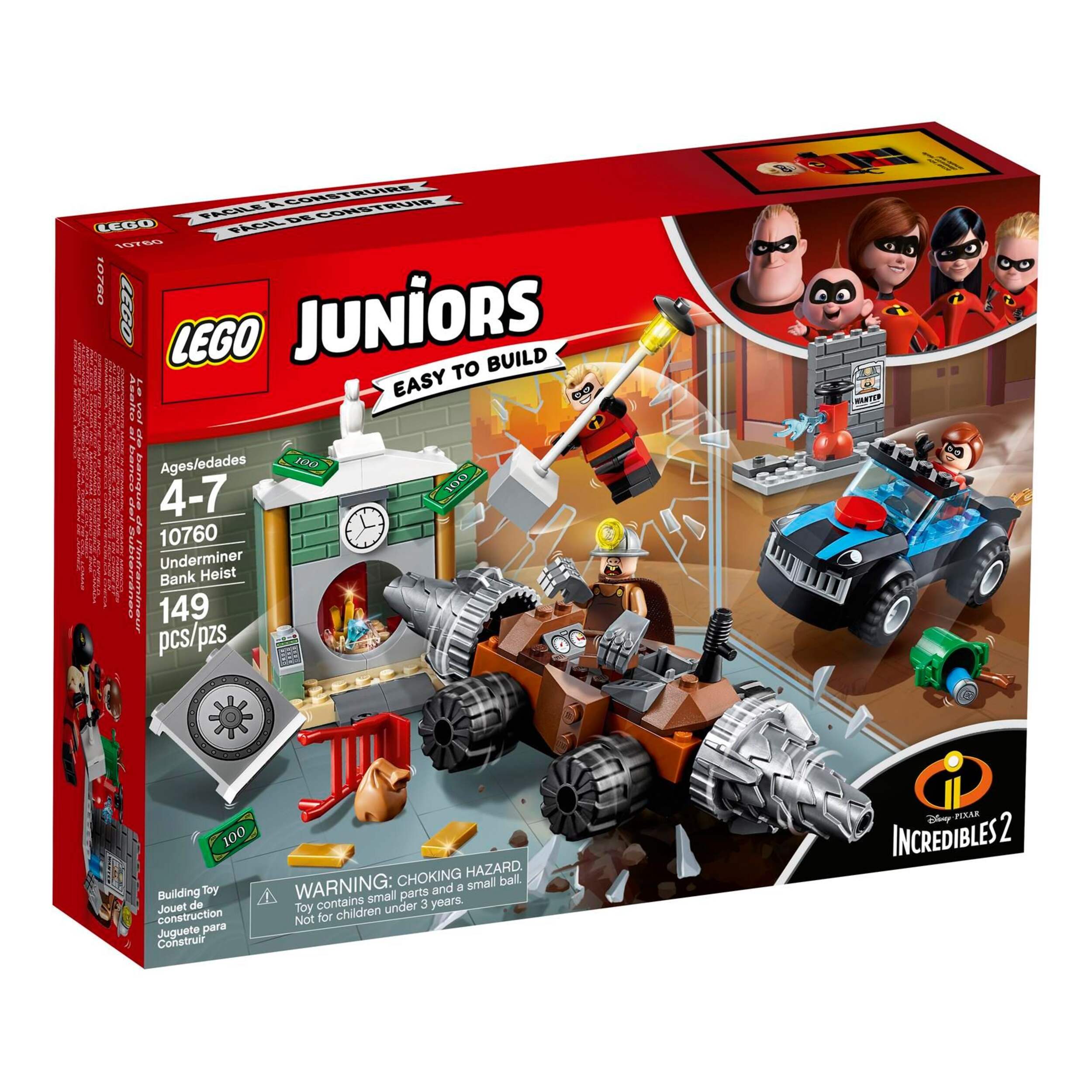 LEGO® Juniors Incredibles 2 Underminer Bank Heist - 10760 Front_Angled_Right
