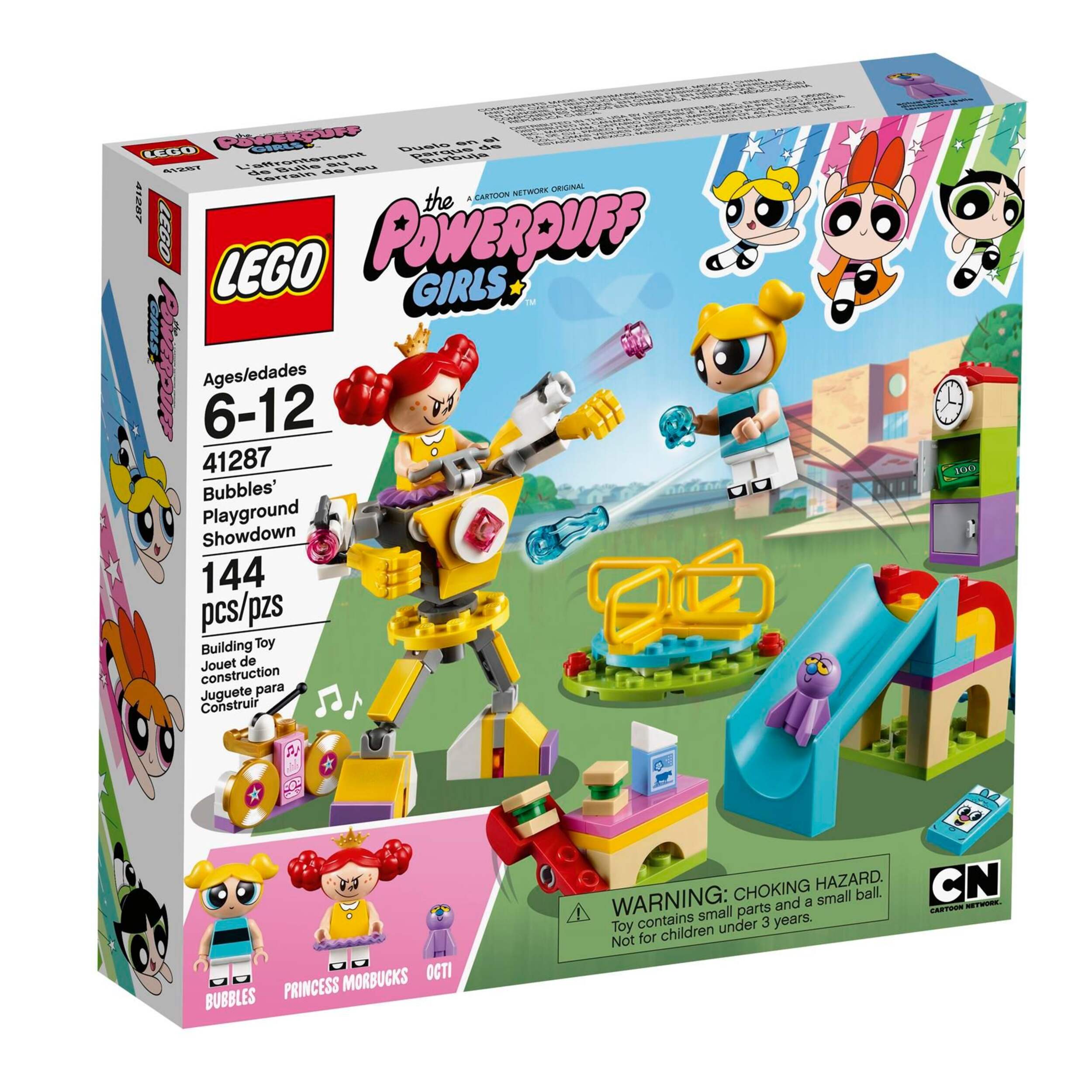 LEGO® The Powerpuff Girls™ Bubbles’ Playground Showdown - 41287 Front_Angled_Right