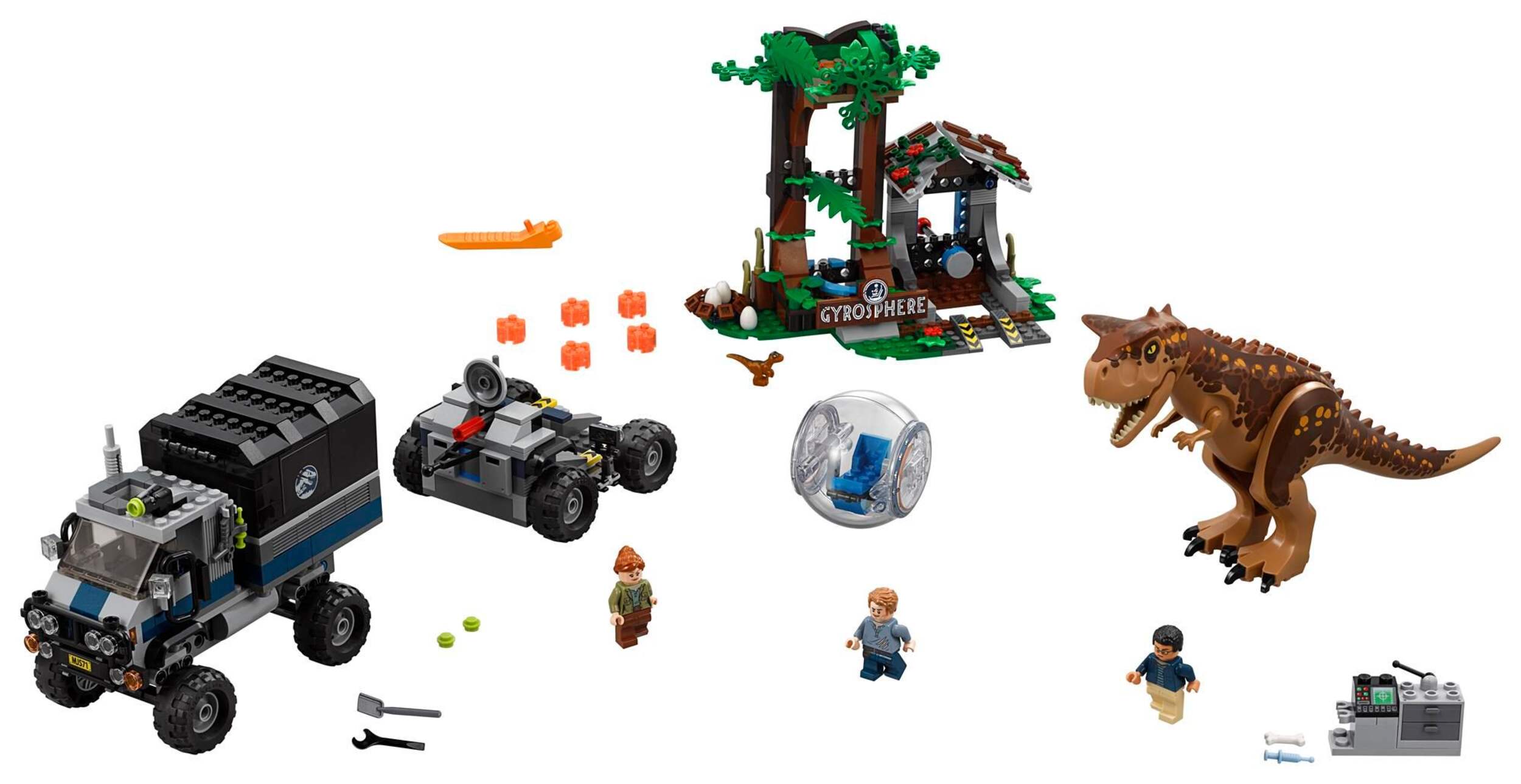 Le Carnotaure et la fuite en gyrosphère LEGO Jurassic World - 75929 Composite_or_Mixed