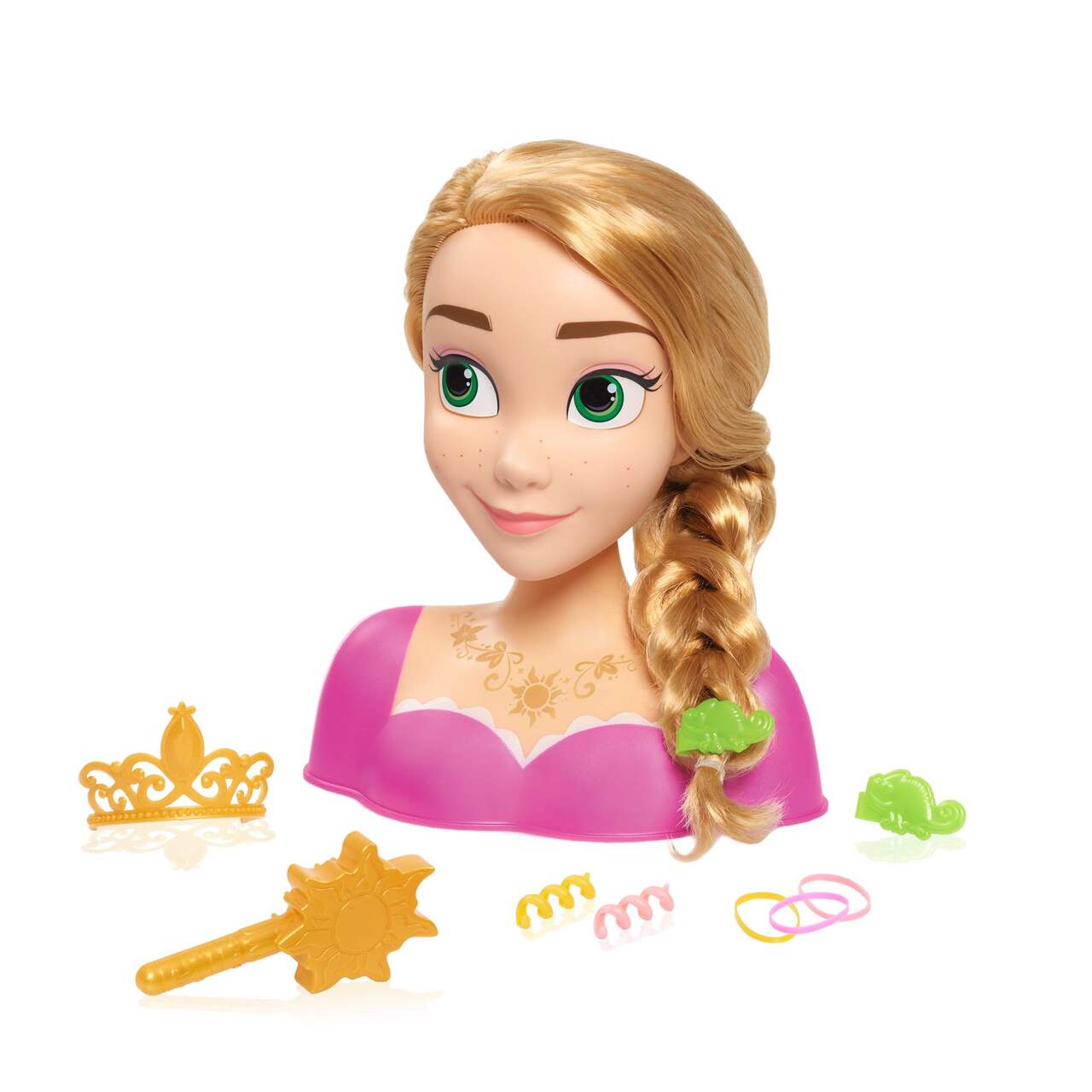 Tête à coiffer de luxe Disney Princess avec 14 accessoires, choix