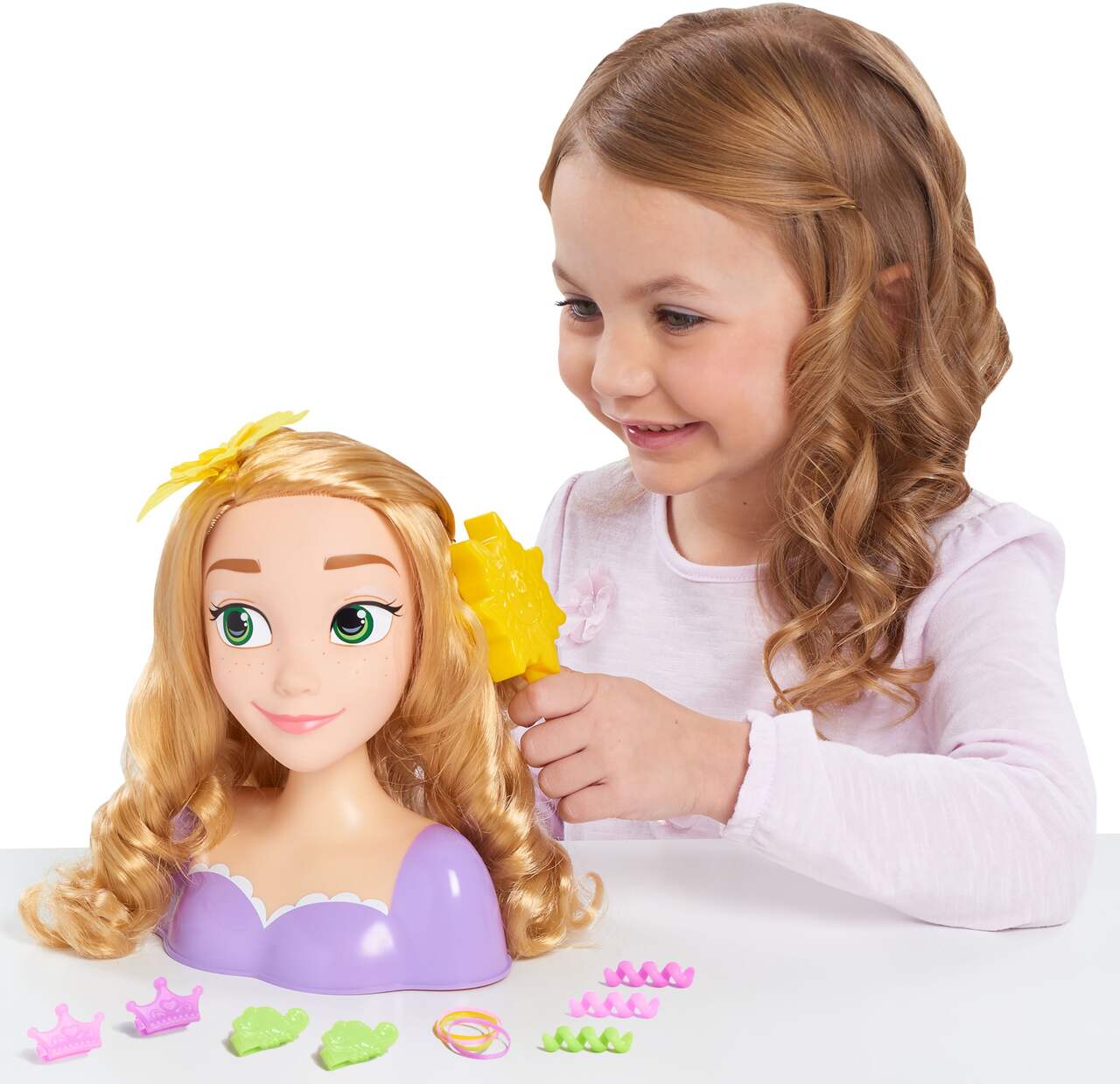 Disney Princess Tête à coiffer de Luxe Raiponce : : Jeux