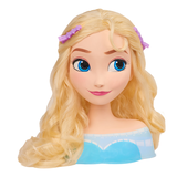 Disney Frozen Elsa Styling Head Toy with 14 Accessories for Hair Styling and Braiding, Ages 3+ Front_Flat