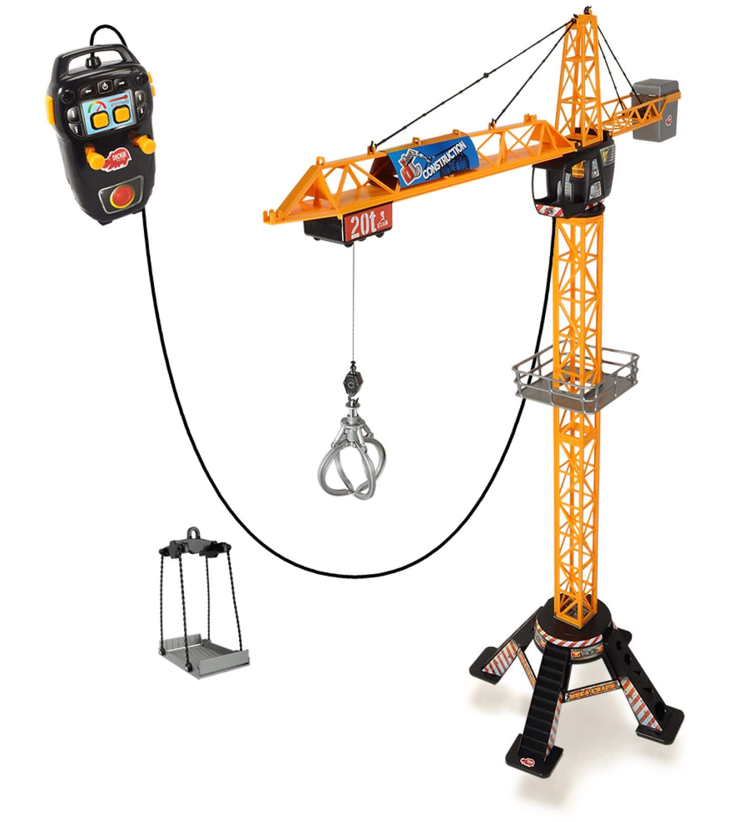 Dickie Toys Construction Motorized Mega Crane Toy Playset For Kids
