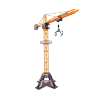 Dickie Toys Construction Motorized Mega Crane Toy Playset For Kids, 48-In, Ages 3+
