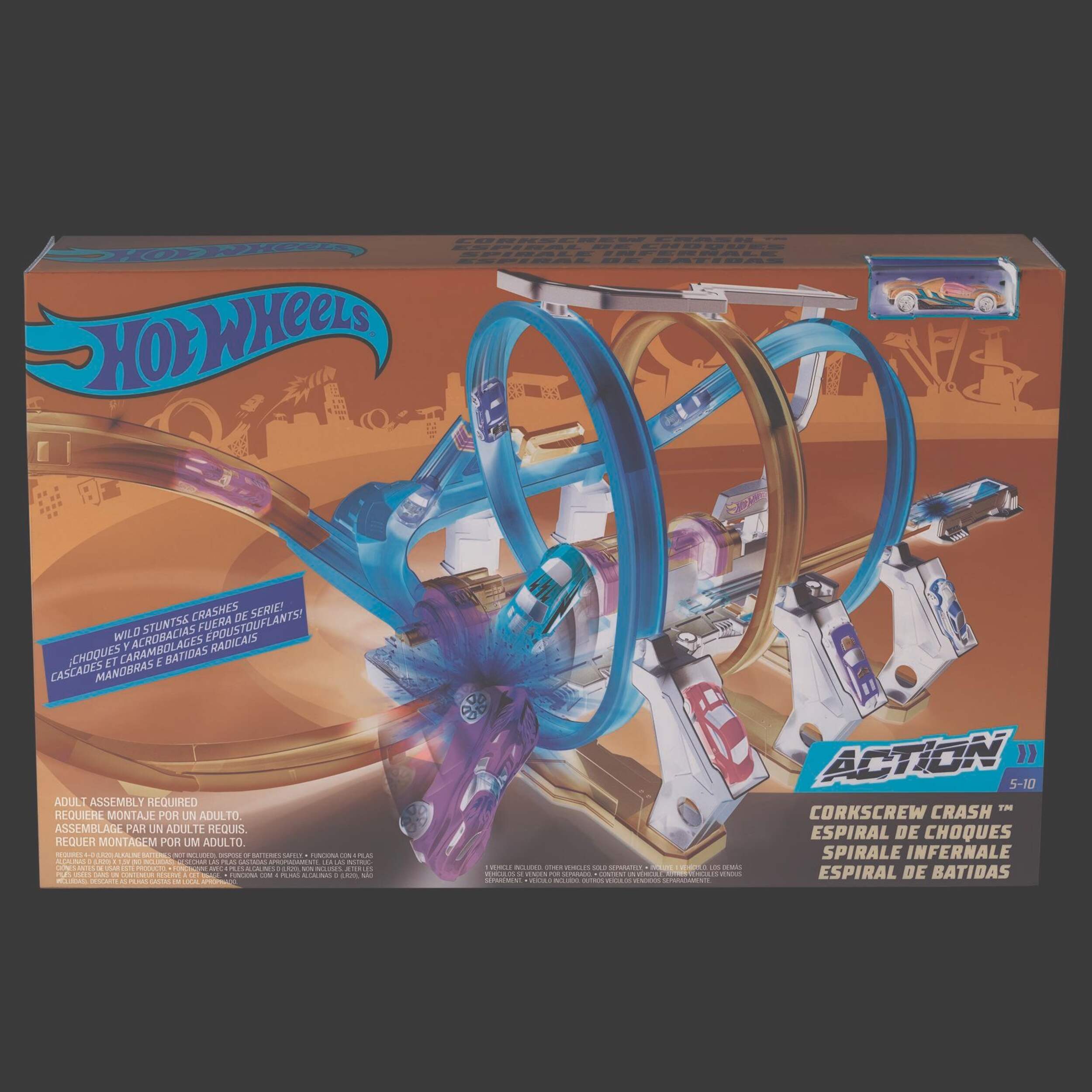 Hot Wheels® Corkscrew Crash™ Track Set Canadian Tire