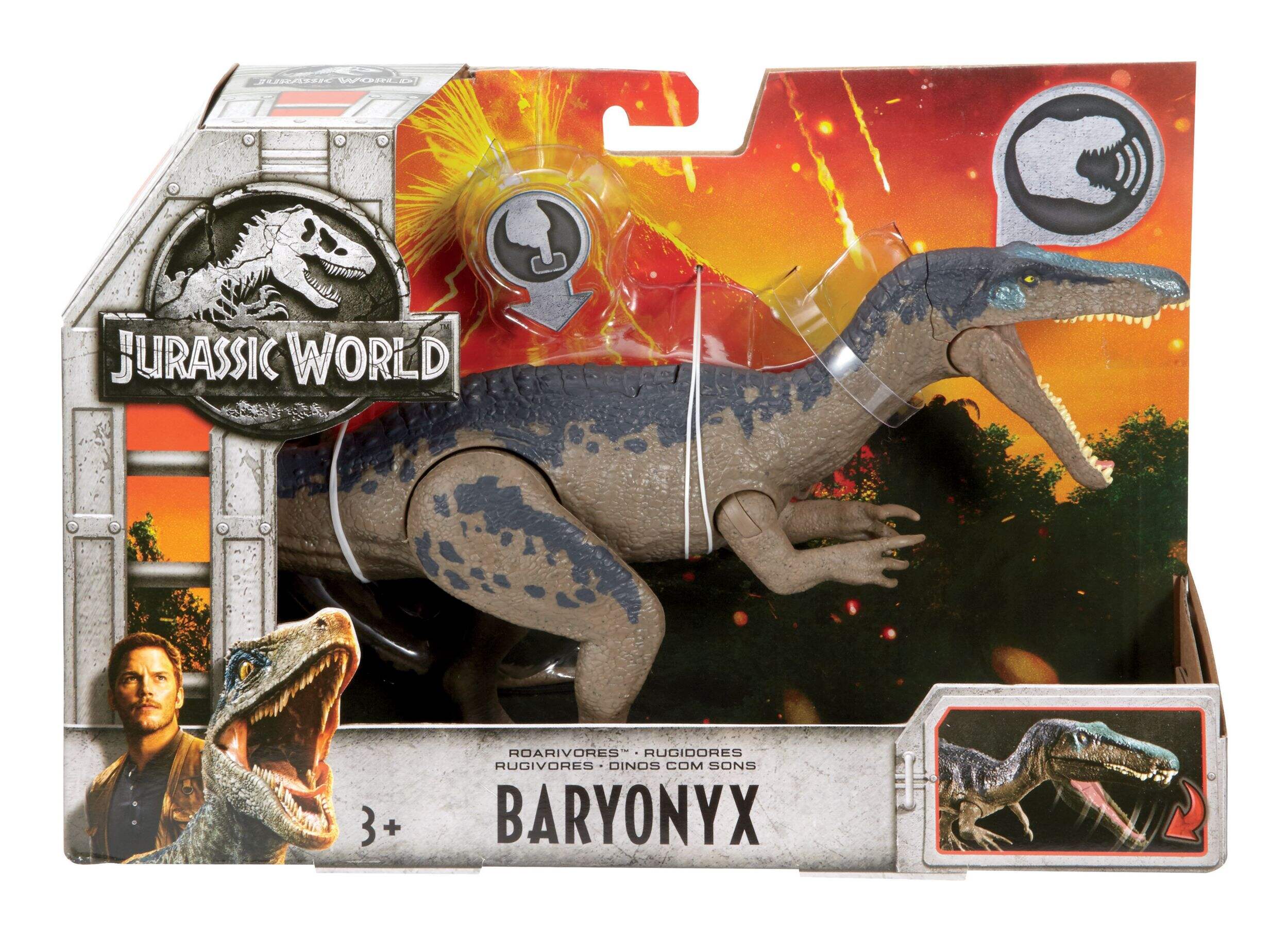 Jurassic World Roarivores Dinosaur Action Figure Toy With Sound, Assorted Models, Age 3+ Front_Flat