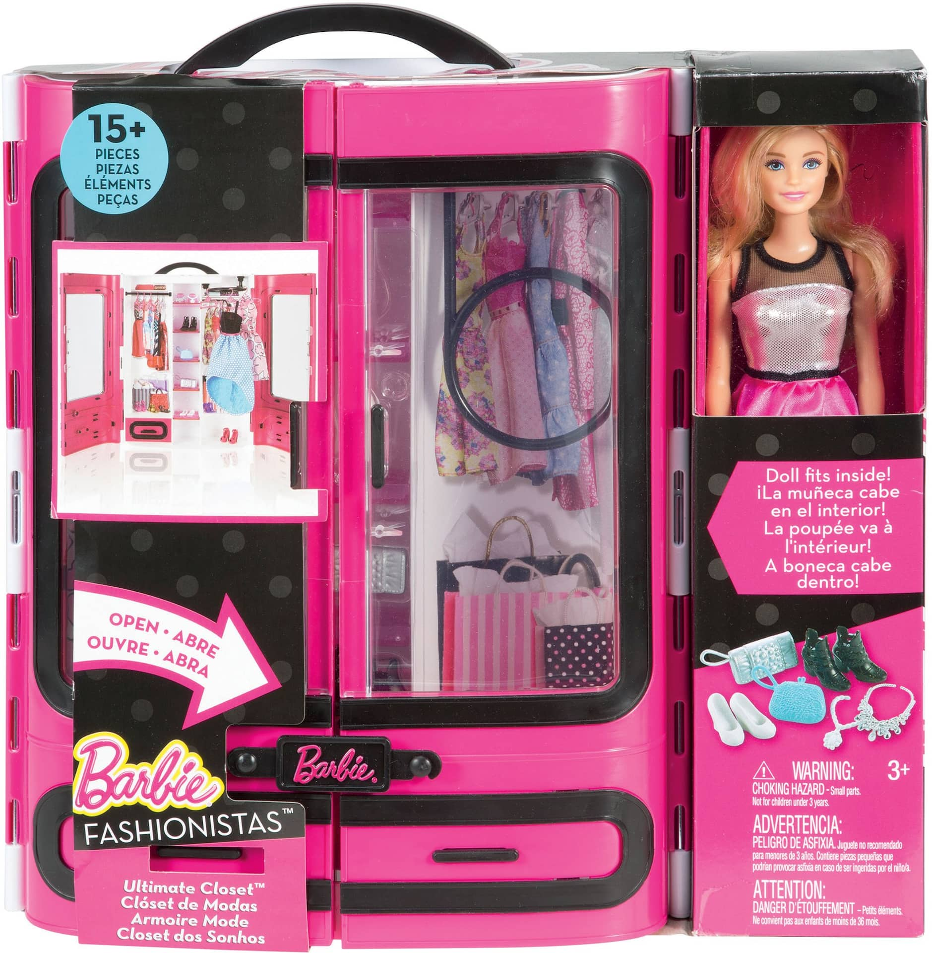 Barbie fashionistas closet online and doll