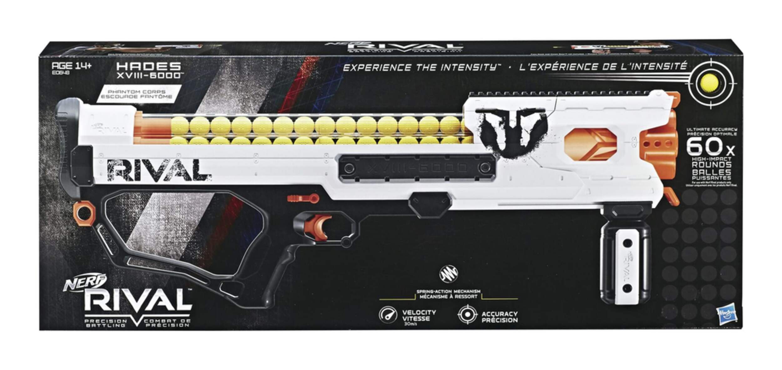 NERF Rival Phantom Corps Hades XVIII-6000 Blaster Front_Flat