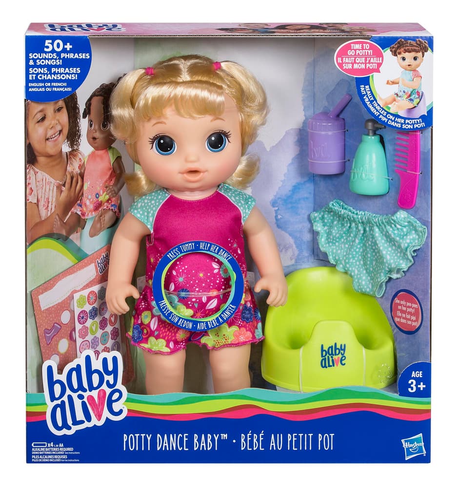 Baby Alive Potty Dance Baby, Blonde | Canadian Tire