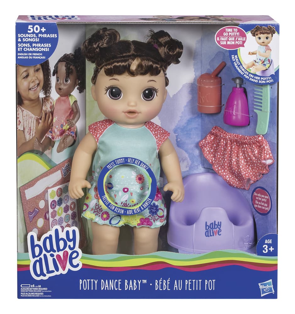 Baby Alive Potty Dance Baby Doll, Brunette | Canadian Tire