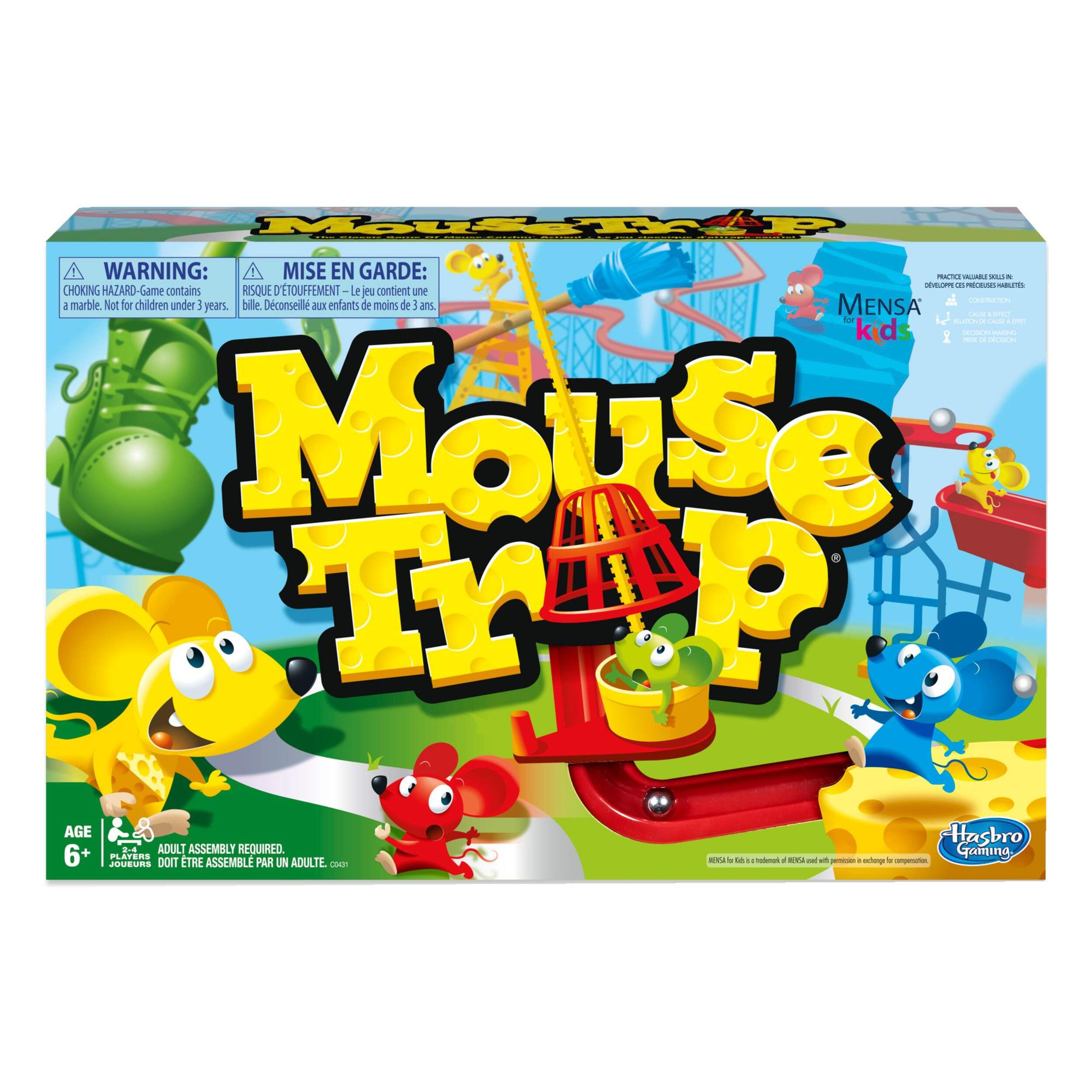 Hasbro Mousetrap Classic Board Game For Kids, Ages 6+ Front_Elevated