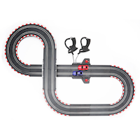 LiteHawk 1:43 Targa Circuit Slot Car Set Overhead_Flat