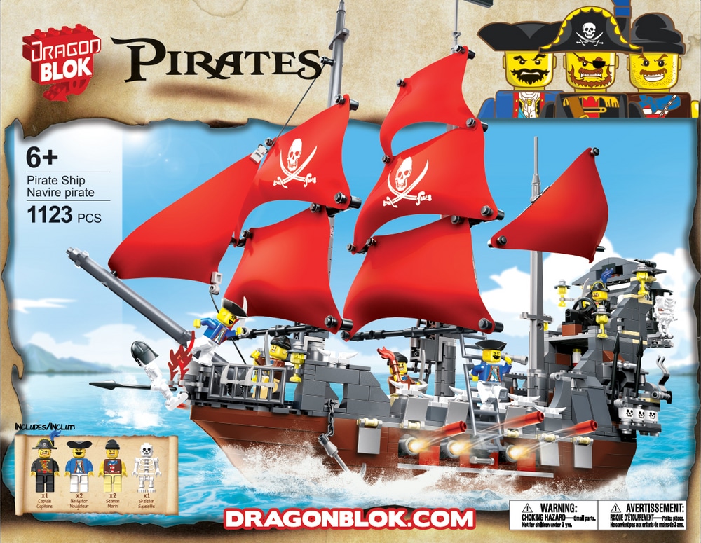 Dragonblok Pirate Ship Building Set 1123 Pc Canadian Tire Dragonblok Pirate Ship Building Set, Next Pirate Ship Light Shade