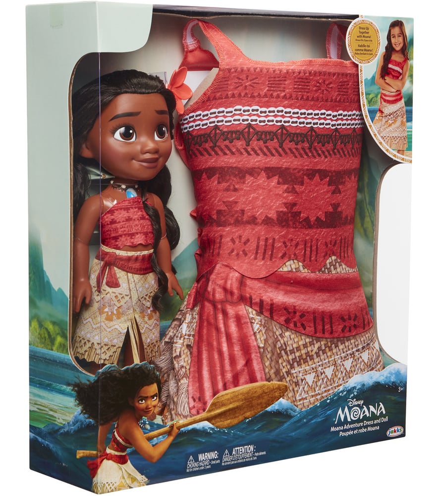 moana doll and dress up