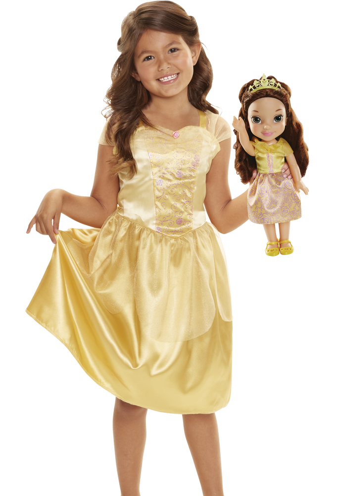 disney princess dress and doll set