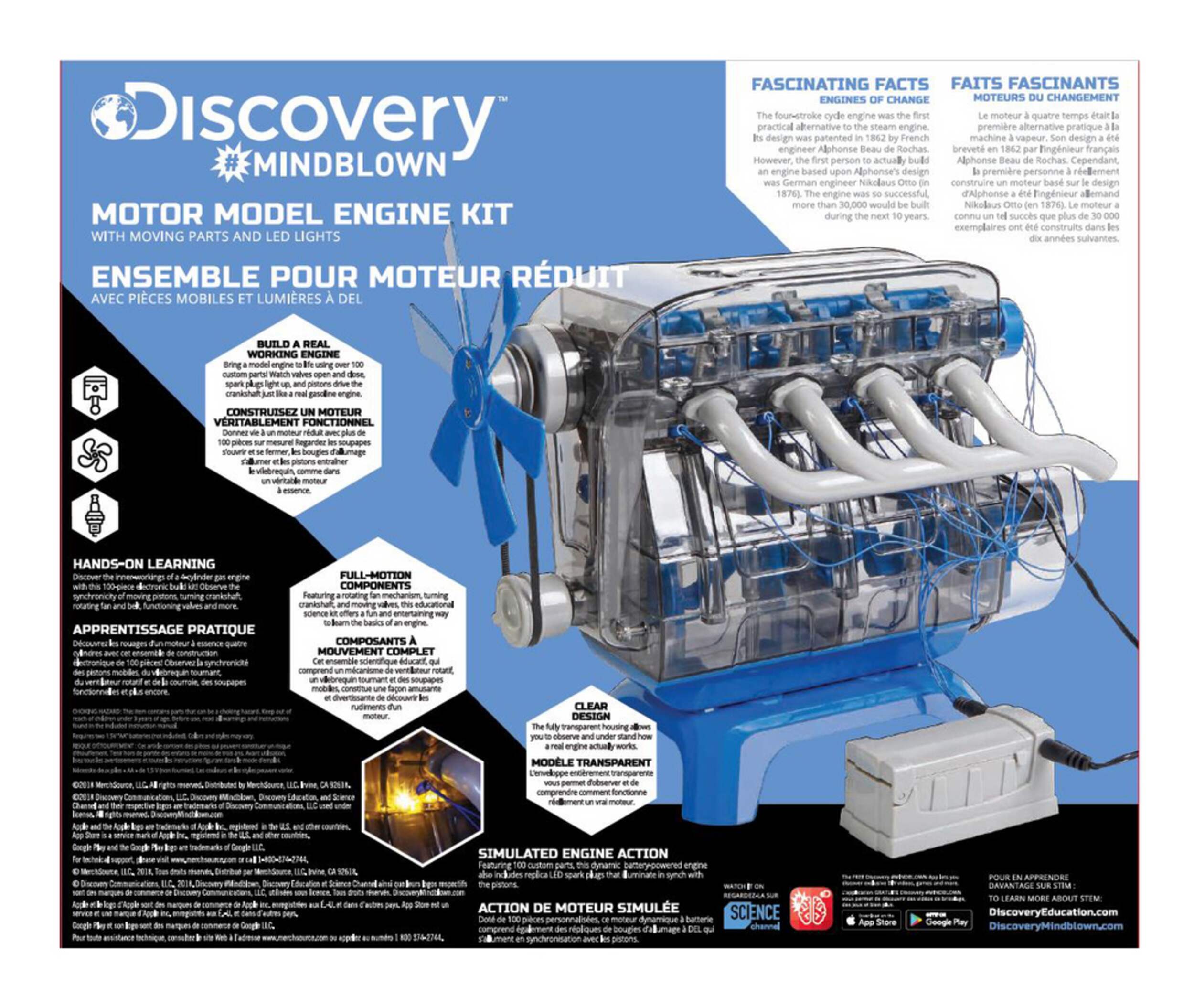 Discovery Mindblown Working Motor Engine Model Building Kit