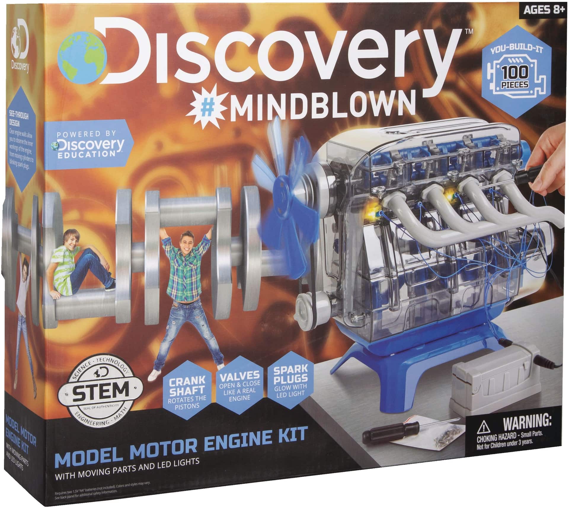 Discovery #Mindblown Working Motor Engine Model Building Kit