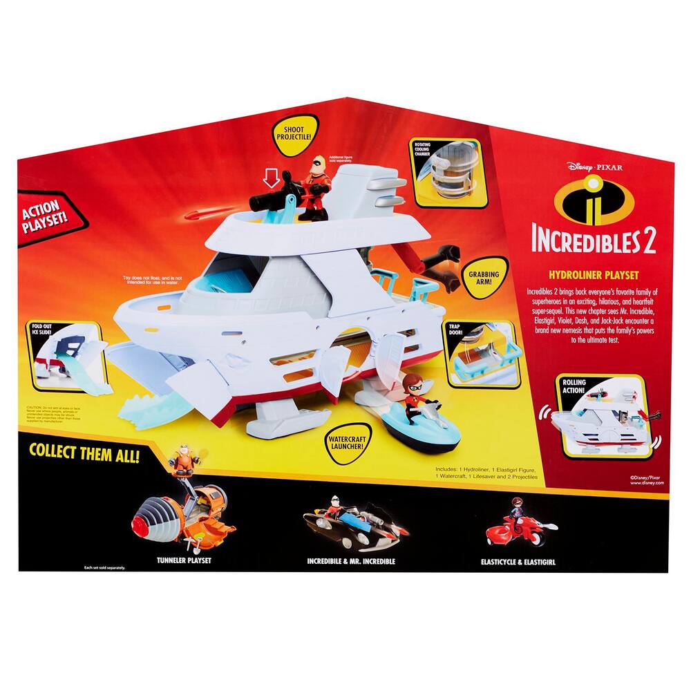 incredibles 2 hydroliner playset